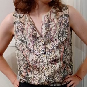 Anne Klein Suit Separates Multicolor Shell Top